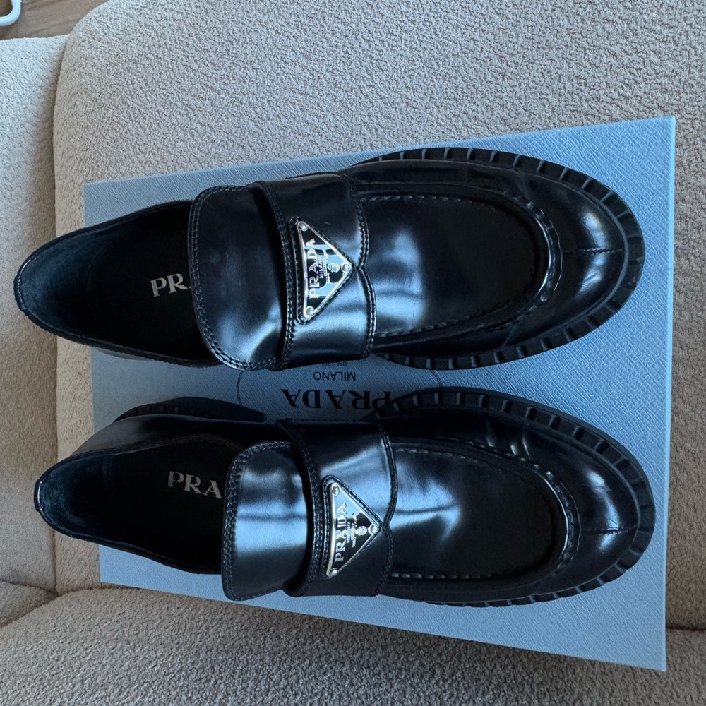 Prada Women Black Loafers - Picture 2 of 6